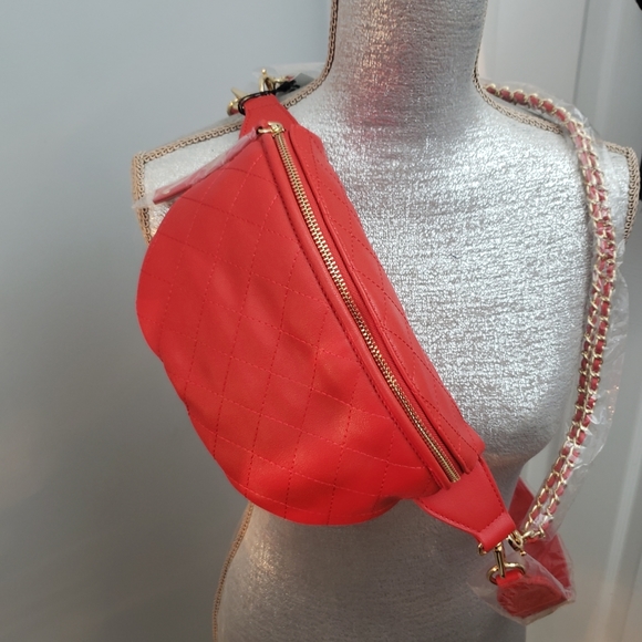 Handbags - Like Dreams Red Faux Leather Crossbody Bag